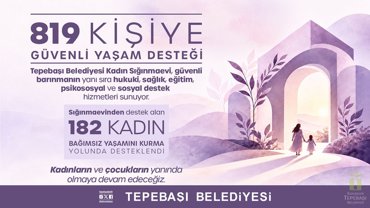 Tepebaşı Kadın Sığınma Evi 2007'den bu yana 819 kişiye hizmet verdi